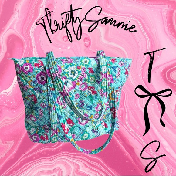 BOLO BNWOT Vera Bradley Disney Ariel Tote Bag Purse Handbag Little Mermaid - Picture 1 of 16